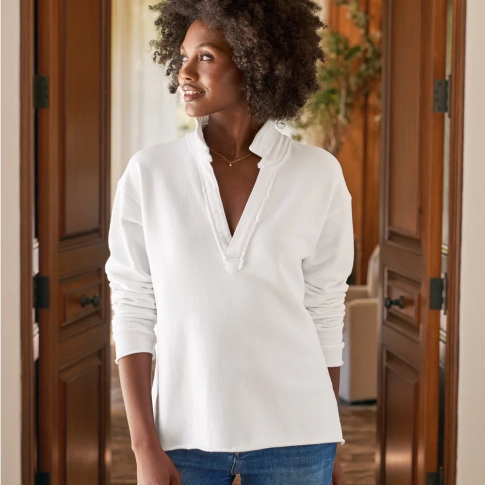 Frank & Eileen Patrick Popover Henley Size Large